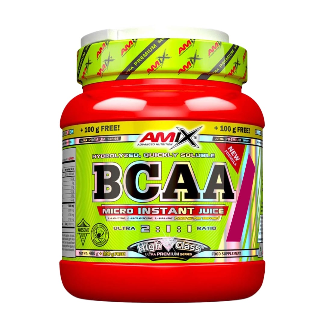 Амінокислота Amix Nutrition BCAA Micro Instant Juice 2:1:1 Ананас, в порошку, 500 г